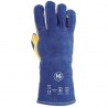 Luva Soldador Crute Azul 35 cm