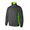 Sweatshirt bicolor c/fecho