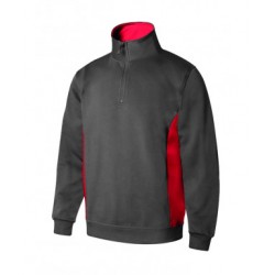 Sweatshirt bicolor c/fecho