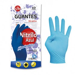Pack Luva Nitrilo Azul