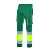 Calça multibolsos stretch alta visibilidade