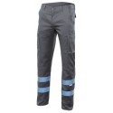 Calça multibolsos stretch refletor