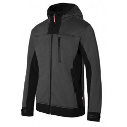 Casaco Soft Shell Bicolor com Capuz
