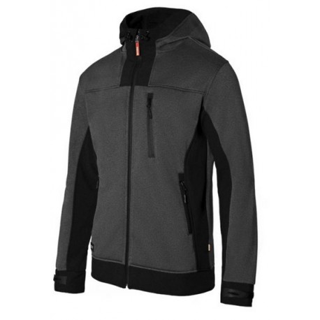 Casaco Soft Shell Bicolor com Capuz