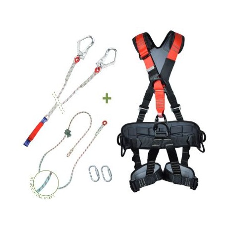 Kit 3 Arnês Integral para Trabalhos em Suspensão