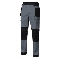 Calça canvas bicolor stretch