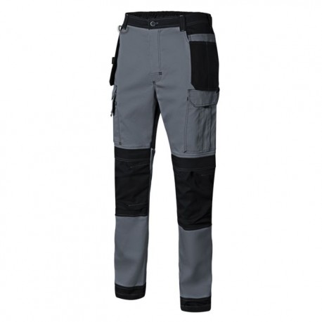 Calça canvas bicolor stretch