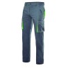Calça bicolor multibolsos stretch