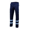 Calça multibolsos stretch c/faixas refletoras