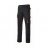 Calça Bicolor Multibolsos Cinza/Laranja