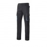 Calça Bicolor Multibolsos Cinza/Laranja