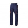 Calça Bicolor Multibolsos Cinza/Laranja