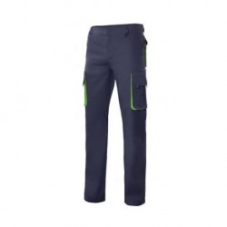 Calça Bicolor Multibolsos Cinza/Laranja