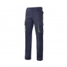 Calça Bicolor Multibolsos Cinza/Laranja