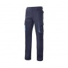 Calça Bicolor Multibolsos Cinza/Laranja