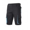 Bermuda Bicolor Cinza/Laranja Multibolsos