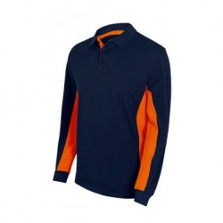 Polo bicolor manga comprida