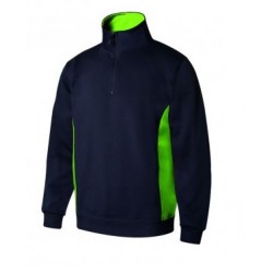 Sweatshirt bicolor c/fecho