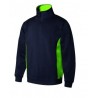 Sweatshirt bicolor c/fecho
