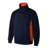 Sweatshirt bicolor c/fecho