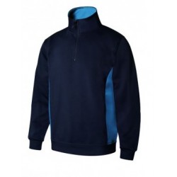 Sweatshirt bicolor c/fecho
