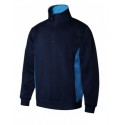 Sweatshirt bicolor c/fecho