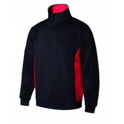 Sweatshirt bicolor c/fecho