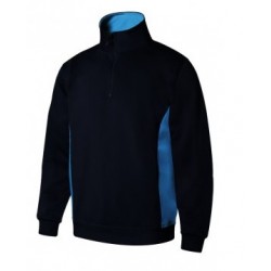 Sweatshirt bicolor c/fecho