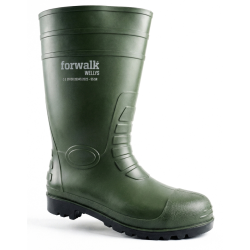 Bota de água PVC verde c/proteção S5