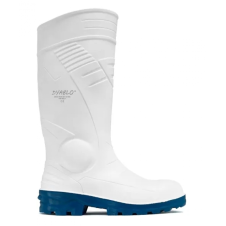 Bota de água PVC branco c/proteção S4