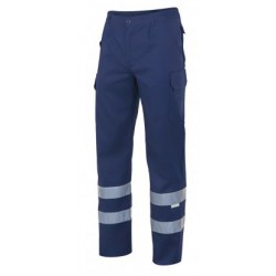 Calça Azul Alta Vsibilidade Multibolsos