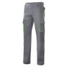Calça Bicolor Multibolsos Cinza/Laranja