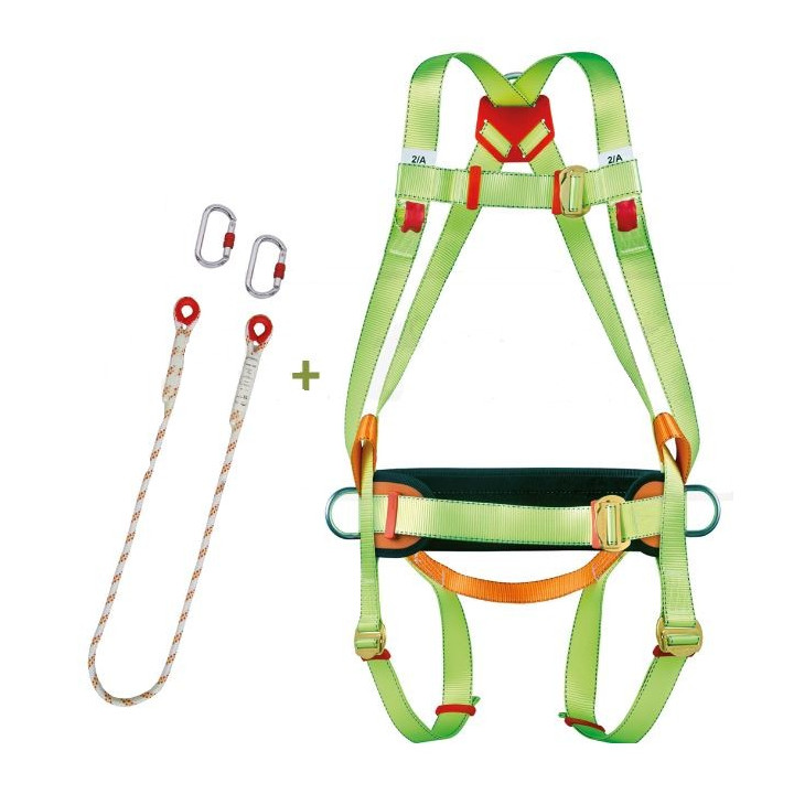 Kit 2 Arnês Dorsal e Frontal + Cinturão