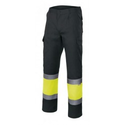 Calça Bicolor Multibolsos Alta Visibilidade