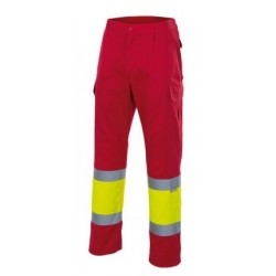 Calça Bicolor Multibolsos Alta Visibilidade