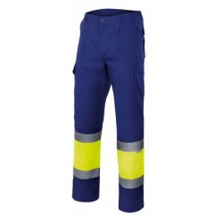 Calça Bicolor Multibolsos Alta Visibilidade