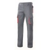 Calça Bicolor Multibolsos Cinza/Laranja