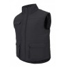 Colete acolchoado multibolsos preto