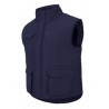 Colete acolchoado multibolsos azul