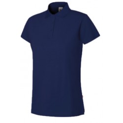 Polo stretch senhora azul