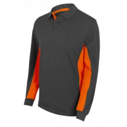 Polo bicolor manga comprida