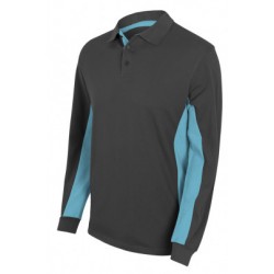 Polo bicolor manga comprida
